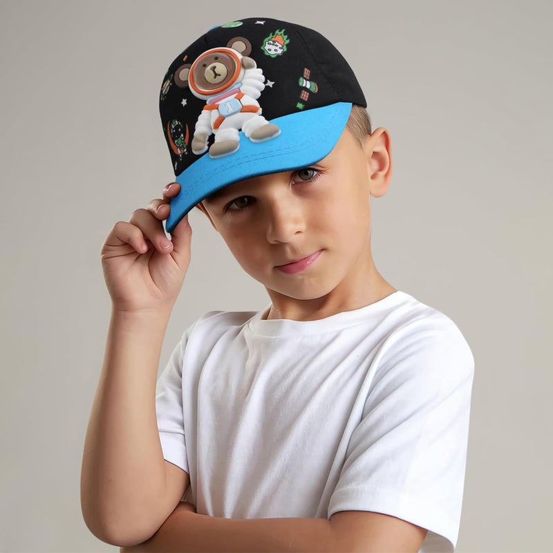 VRITRAZ 3D Cartoon Character Printed Little Cap for Kids and Baby Girls 3-12 Years - Image 2
