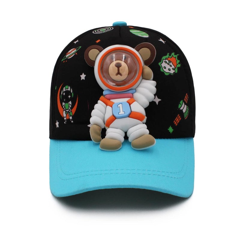VRITRAZ 3D Cartoon Character Printed Little Cap for Kids and Baby Girls 3-12 Years - Image 4