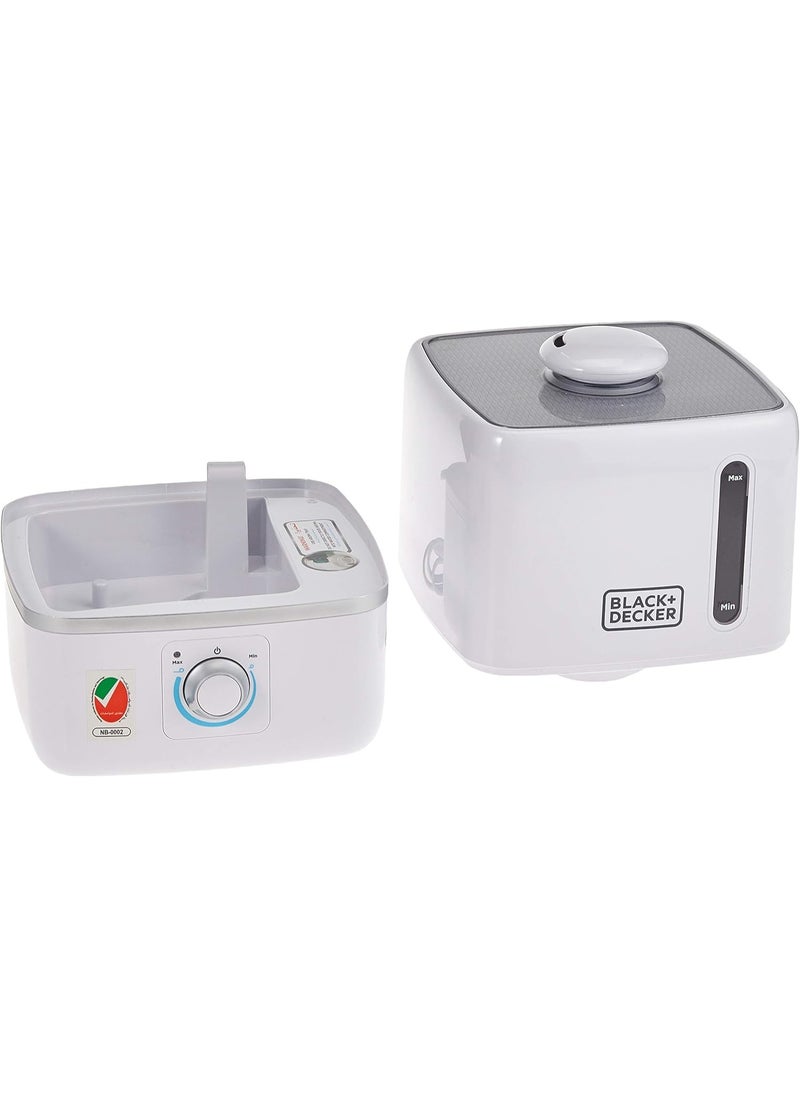 Air Humidifier, 3L, Compact Ultrasonic, High Mist Output, Adjustable Mist Intensity, Water Impurity Filter, Direction-Adjustable Nozzle, Fragrance Compartment