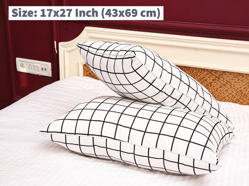 BETTER SLEEP furnishing BETTER SLEEP furnishing Standard Size Pillows for Sleeping Set of 2, Microfiber Pillows, Supportive Bed Pillow for Side Sleepers (Standard, 17x27 Inch) 6 Months Warranty  - Image 3