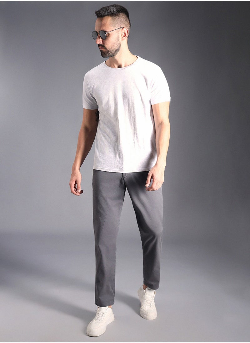HIGH STAR - Men Charcoal Trousers - Image 1
