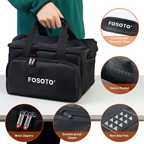 FOSOTO Large Capacity Photography Camera Bag Video Camera Camcorder Bag Case Compatible with Canon Vixia HF G50 EOS 80D 90D 6D Mark II Panasonic HC-X1500 HC-X2000 Sony HDR-CX900 DSLR SLR Camera - Image 3