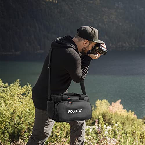 FOSOTO Large Capacity Photography Camera Bag Video Camera Camcorder Bag Case Compatible with Canon Vixia HF G50 EOS 80D 90D 6D Mark II Panasonic HC-X1500 HC-X2000 Sony HDR-CX900 DSLR SLR Camera - Image 2