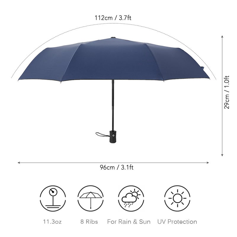 Auto Open/Close Umbrella Compact Sun&Rain Umbrella Portable Travel Umbrella Sun-proof Wind-proof Umbrella - Image 5