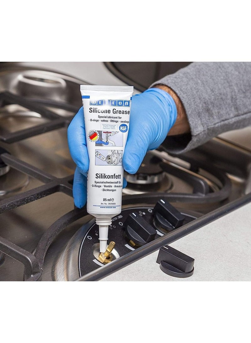 Weicon Silicone Grease, 1 kg, NSF certified, BAM Tested, Highly adhesive lubricant - Image 4
