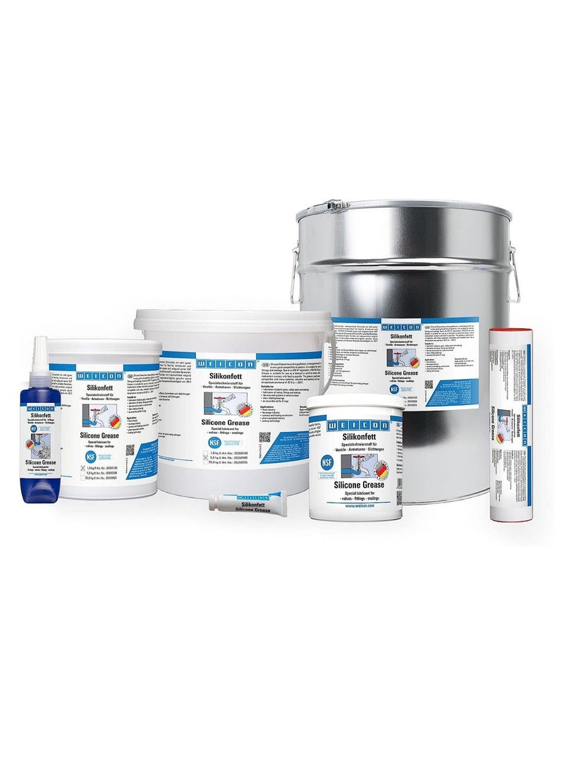 Weicon Silicone Grease, 1 kg, NSF certified, BAM Tested, Highly adhesive lubricant - Image 5