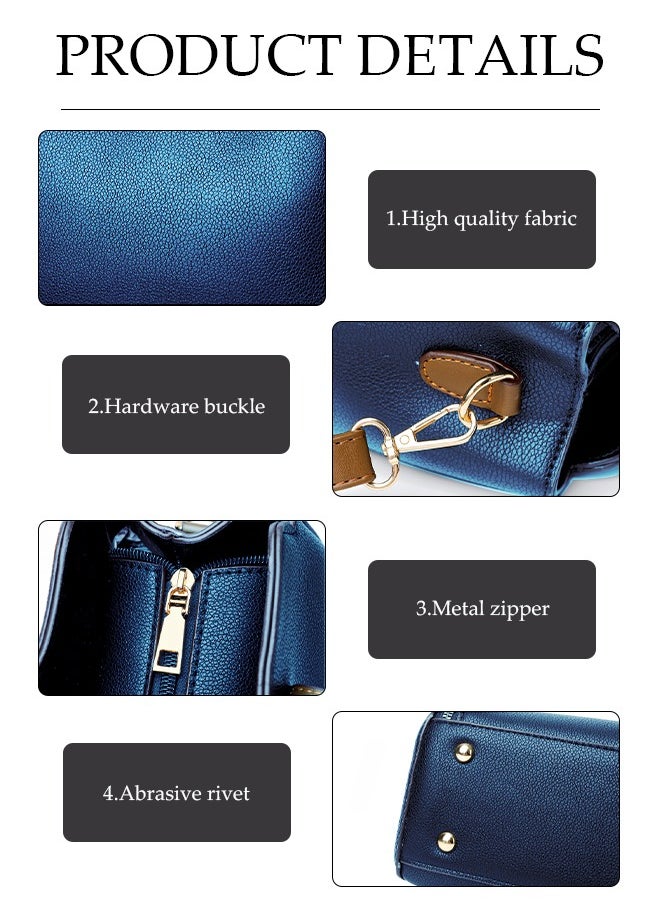 DUNISO - Women's crossbody bag, PU leather bucket shaped handbag, adjustable shoulder strap, suitable for storing mobile phones, power banks, umbrellas, cosmetics, 21.5 * 18.5 * 11.5cm - Image 1