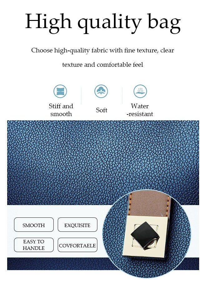 DUNISO Women's crossbody bag, PU leather bucket shaped handbag, adjustable shoulder strap, suitable for storing mobile phones, power banks, umbrellas, cosmetics, 21.5 * 18.5 * 11.5cm  - Image 4