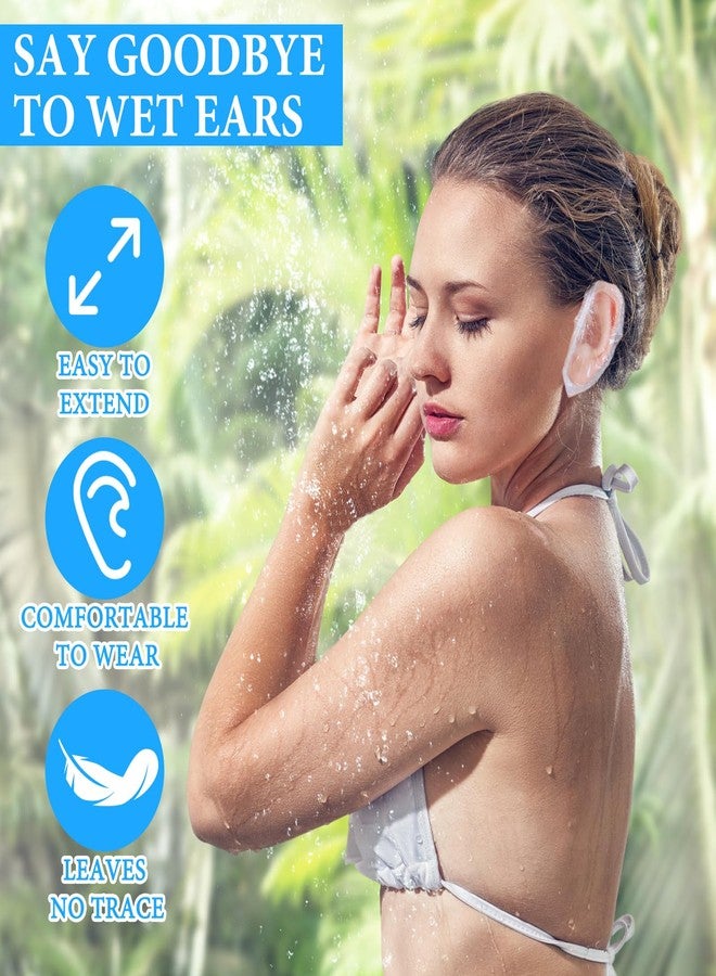 PKRFCJ 300pcs Waterproof Ear Covers for Shower, Hair Dye, Swimming; Plastic; Transparent; Unisex Adult - Image 2