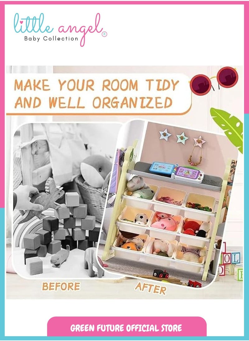 Kids Toy Organizer with Bins - Tree-Themed Multi-Layer Shelf for Organizing Toys, Books, and Accessories, Perfect for Playroom and Bedroom - pzsku/Z3CA14FEF7D825A76A534Z/45/_/1736081622/59faf26c-f302-4a5a-ab60-df9c8c4d40b9