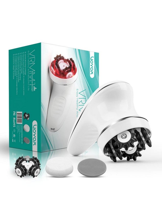 VOYOR Facial Massager Handheld & Face Brush, 3-IN-1 Electric Massager for Face, Head, Scalp, Hand & Leg, Body Skin & Hair Cleansing Brush, 3 Powerful Strength Levels, Cordless & Waterproof VRMM1 - Image 1