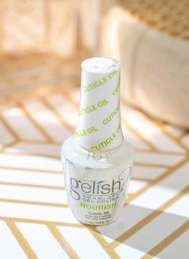 Gelish زيت الأظافر المغذي المصغر - تركيبة مرطبة ومغذية لأظافر وقصبات صحية - سريع الامتصاص، غير دهني، مثالي للاستخدام المنزلي والمهني (0.3 أونصة سائلة) - Image 4