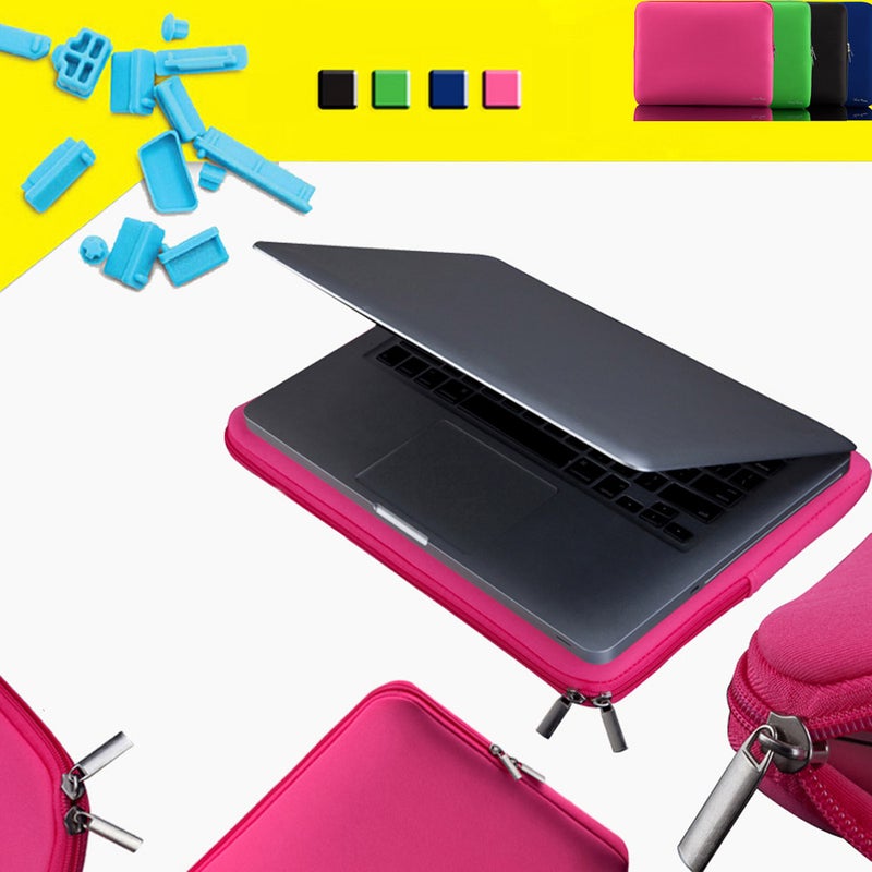 Zipper Soft Sleeve Bag Case Portable Laptop Bag Replacement for 11 inch MacBook Air Ultrabook Laptop Black - Image 2