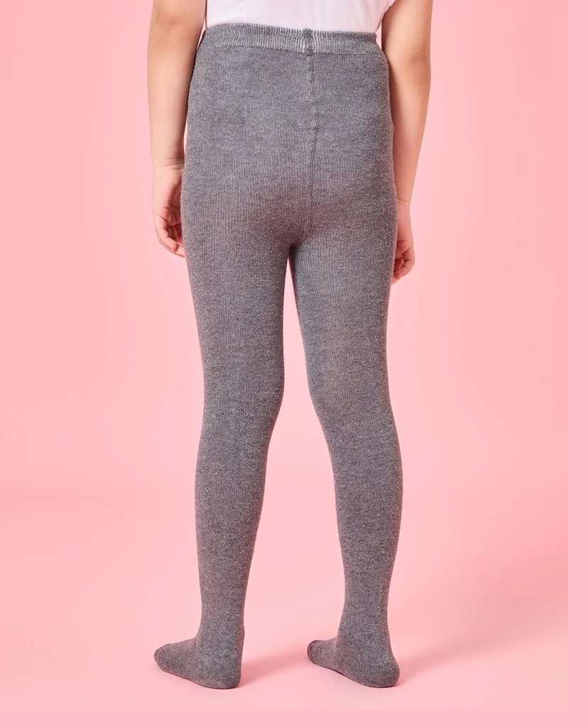 Redtag Girls Charcoal Thermal Tights