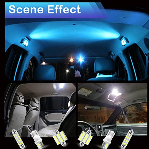 stymart 24 PCS Interior Car Lights, Dome Light Car Bulb Kit Set T10 31mm 41mm LED Interior Replacement Bulbs for Car Interior Lights Dome Lights Plate Lights Map Lights Door Lights License - Image 4