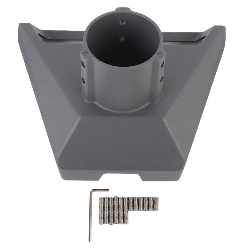 Pipe Adapter Mounting Kit Aluminum Alloy 360 Degree Rotation RV Roof Pole Mount Set for Trailers Camping Vehicles Yachts - Image 1