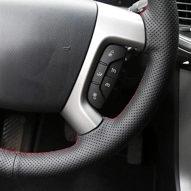 Wivplex Anti-Slip Leather Steering Wheel Cover for GMC Sierra - Image 5