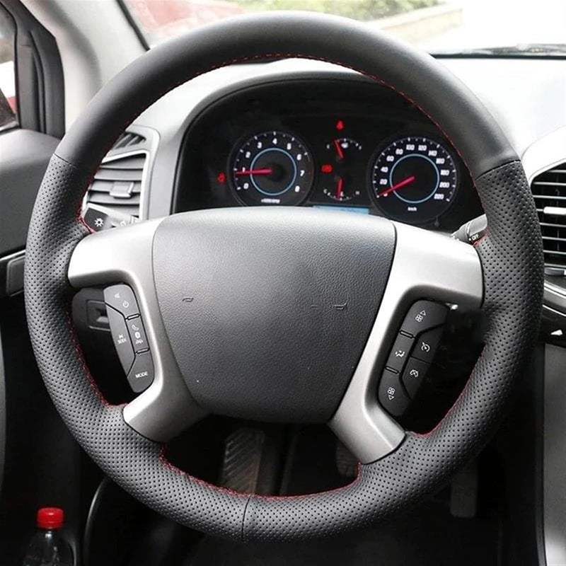 Wivplex Anti-Slip Leather Steering Wheel Cover for GMC Sierra - Image 2
