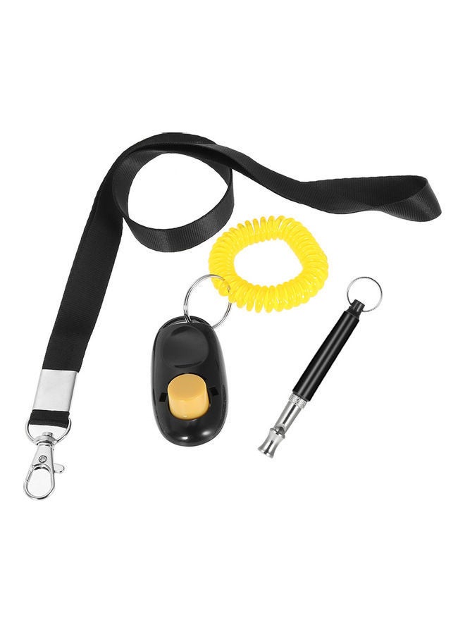 NIBEMINENT Pet Dog Training Adjustable Whistle Black/Yellow - Image 1