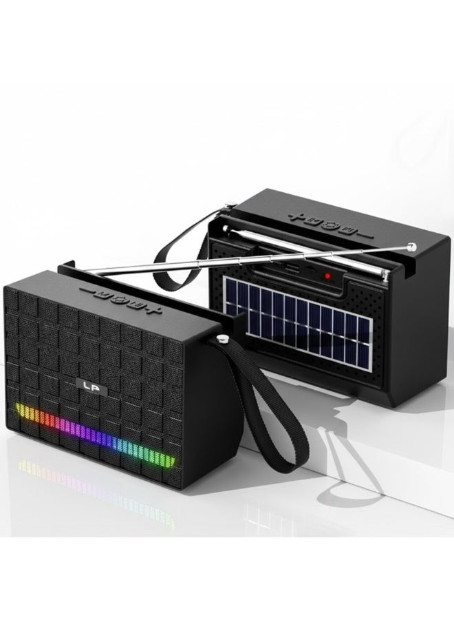 LP-V89 Solar Bluetooth Speaker – RGB Lighting, Powerful 10-30W Sound, FM Radio & Portable Outdoor DJ Speaker - Image 1