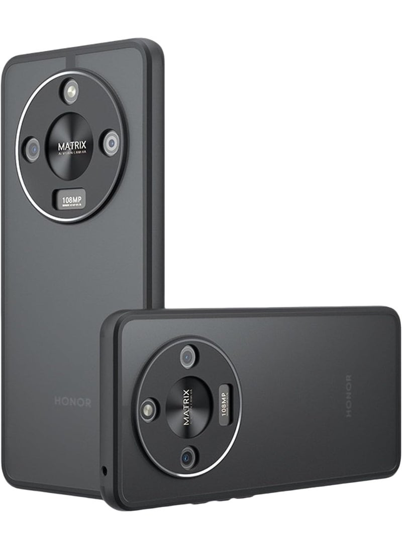 جراب حمايه اسود مط غير لامع ومقاوم للصدمات متوافق مع Honor X9C Smart (أسود ) - Image 1