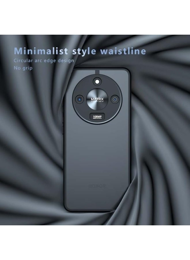 جراب حمايه اسود مط غير لامع ومقاوم للصدمات متوافق مع Honor X9C Smart (أسود ) - Image 4