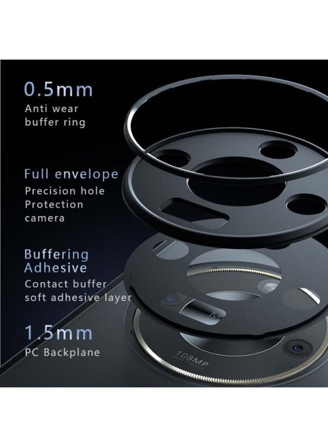 جراب حمايه اسود مط غير لامع ومقاوم للصدمات متوافق مع Honor X9C Smart (أسود ) - Image 3