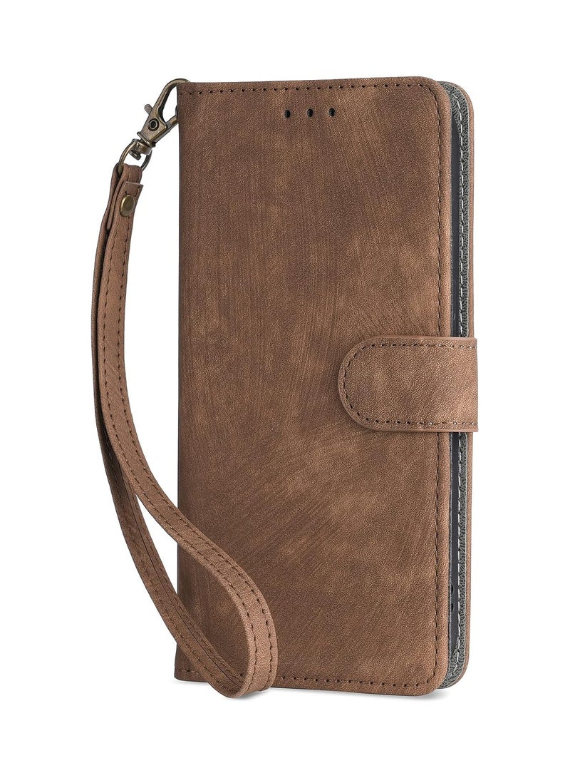 For Nothing Phone 3 Flip Cover with Detachable Lanyard, PU Leather Full Body Protection Shockproof Flip Mobile Phone Case, RFID Anti-theft Brush Folio Wallet Case - Image 4