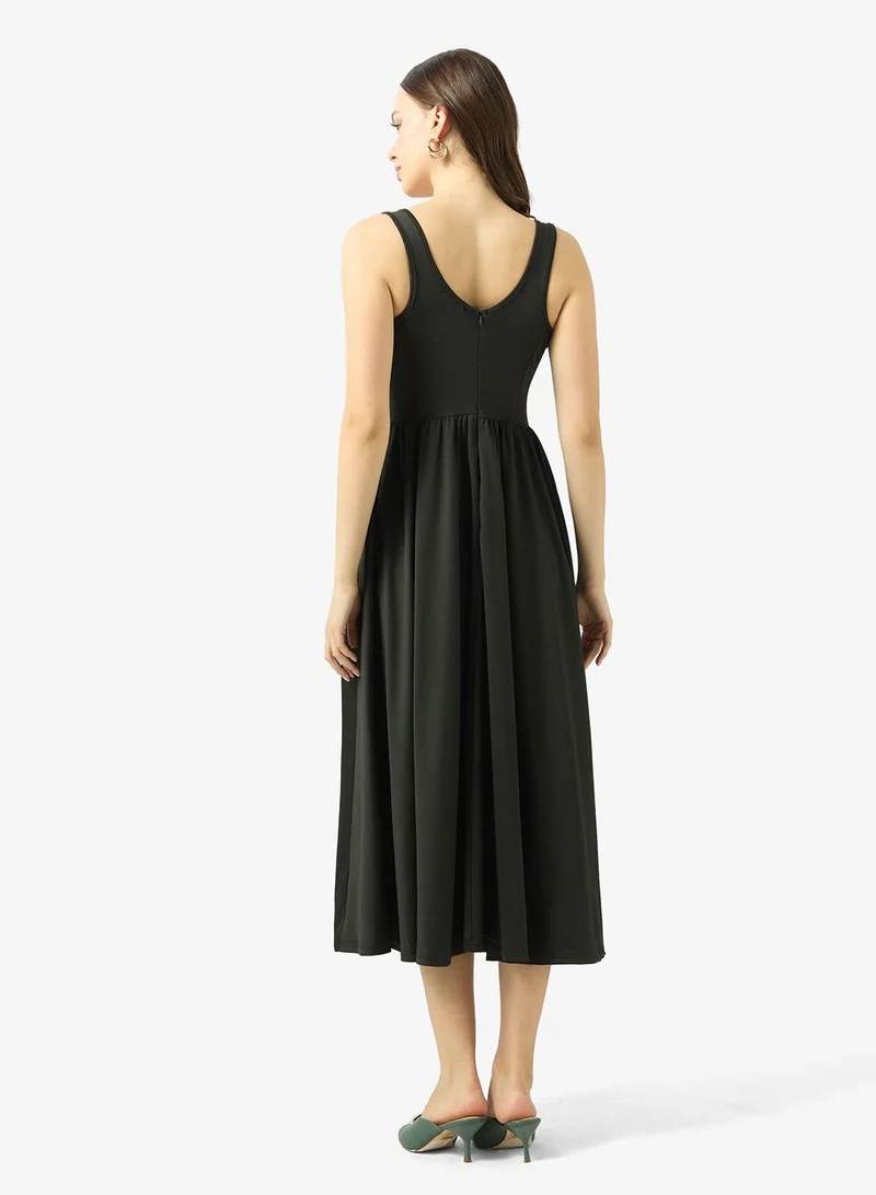 Ginger Square Neck Corset Bodice Princess Cut Dress
