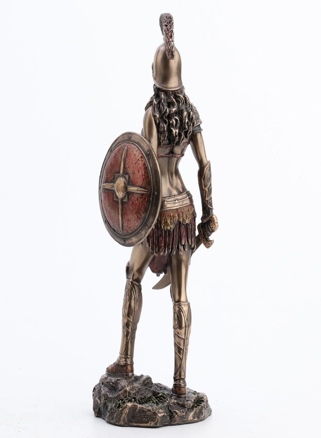 Veronese Design 9" Tall Amazon Warrior Wielding Sword and Shield Cost Cast Bronzed Resin Sculpture Collectible Figurine Greek Roman Spartan Gift - Image 5