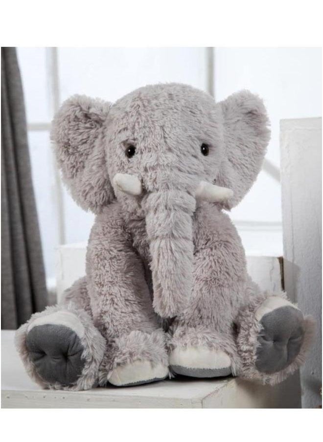 Elephant Plush Pillow, 45cm Stuffed Body Realistic Cute Co-sleeping Toy, Soft Backrest for Home Decor  - Image 3