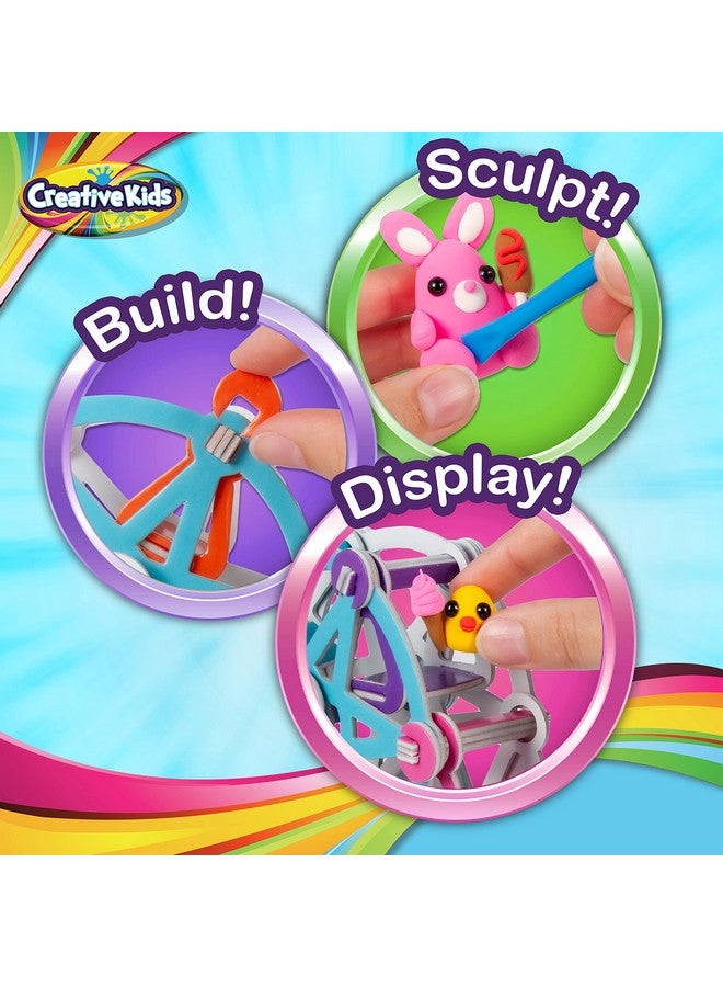 Creative Kids Creative Kids Air Dry Clay Ferris Wheel Kit - Easy Modeling 7+ Clay Characters- Includes 8 Clay Colors, Art Supplies and Sculpting Tool- Arts & Crafts Birthday Gift for Boys and Girls 6+ Years Old  - Image 3