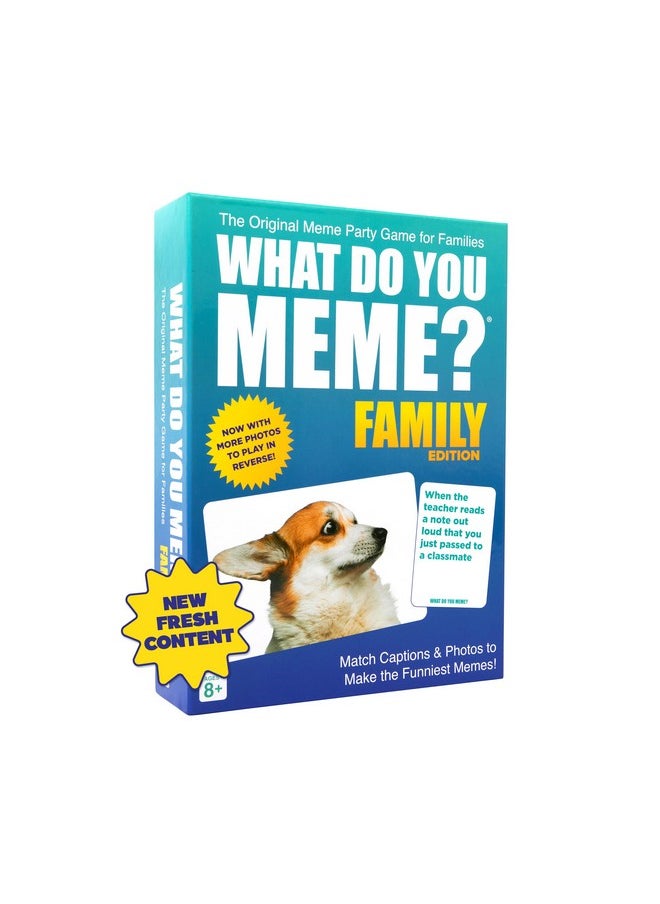 WHAT DO YOU MEME? - Family Edition By Relatable, Popular Games For Kids 8+, Thanksgiving Day Games For All Ages, Great Fall Gift, Includes 300 Caption Cards And 65 Photo Cards - Image 1