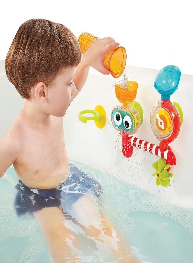 Yookidoo Yookidoo Baby Bath Toy (for Toddlers 1-3) - Spinning Gear and Googly Eyes for Toddler and Baby Bath Time Sensory Development - Attaches to Any Size Tub Wall - 1+ Years  - Image 5
