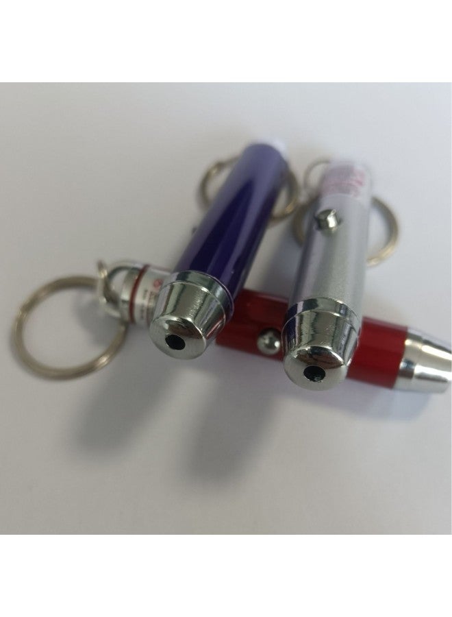 Mini Infrared Laser Flashlight Cat Laser Pointer Button Battery Long Life Cat Stick Laser Teaching Pen-Color:Purple  - Image 2