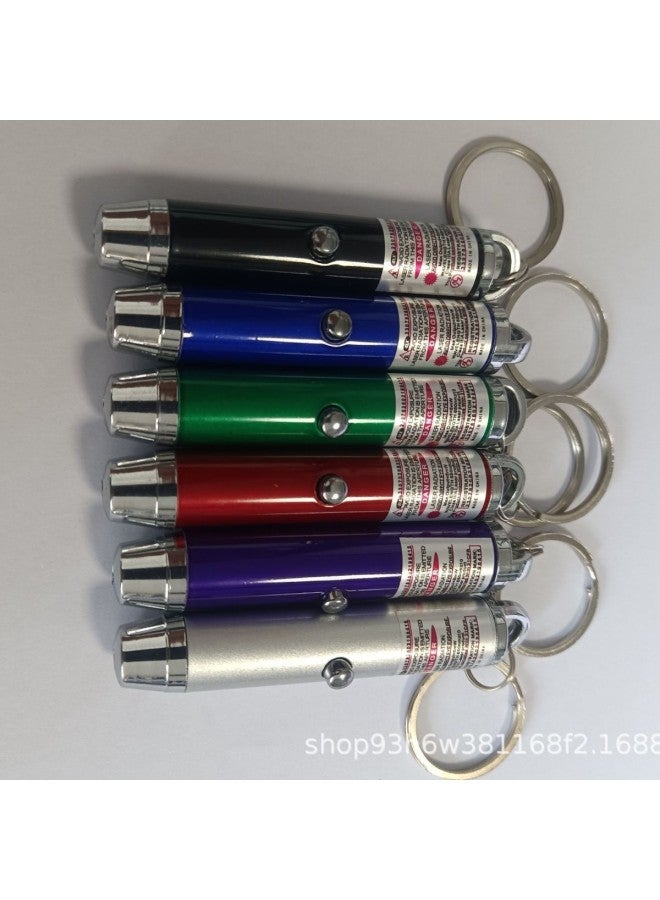 Mini Infrared Laser Flashlight Cat Laser Pointer Button Battery Long Life Cat Stick Laser Teaching Pen-Color:Purple  - Image 1