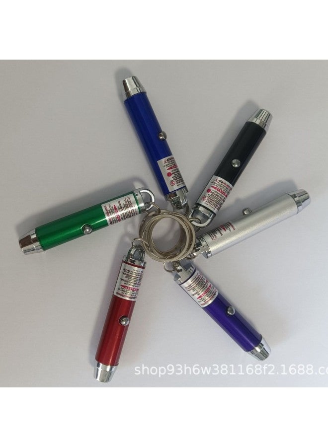 Mini Infrared Laser Flashlight Cat Laser Pointer Button Battery Long Life Cat Stick Laser Teaching Pen-Color:Purple  - Image 4