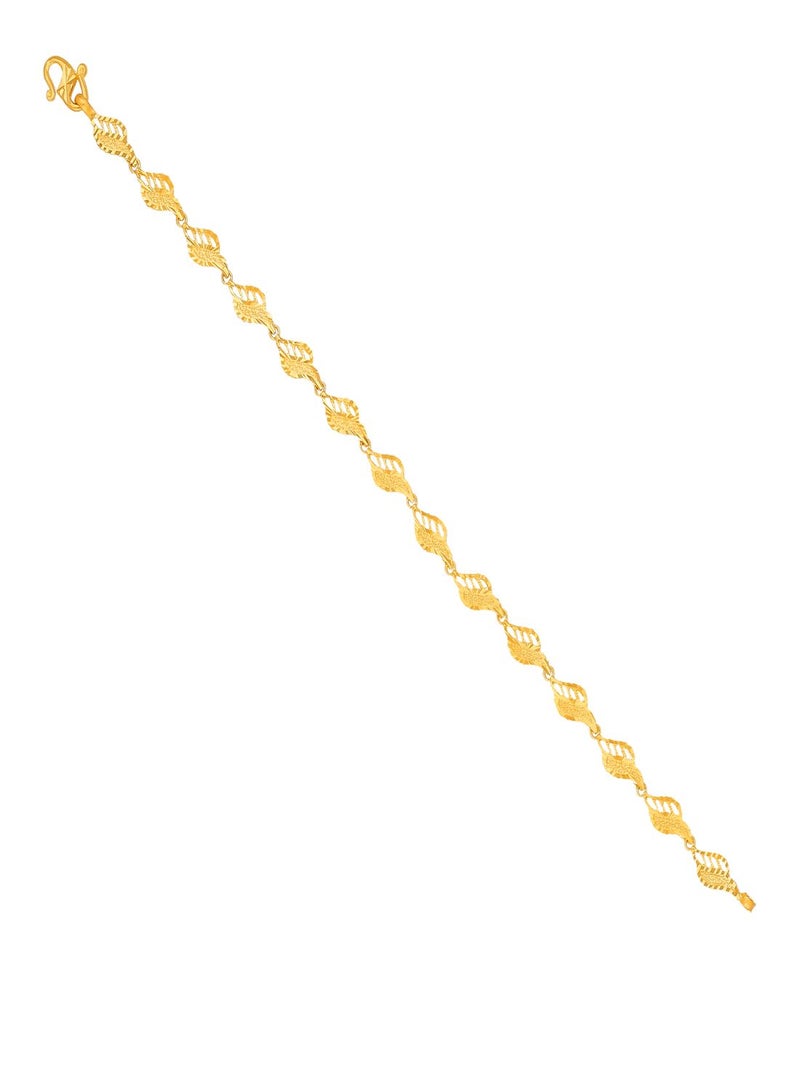 Malabar Gold and Diamonds 22 KT 916 Purity Gold Bracelet AIBR143Y7  - Image 2