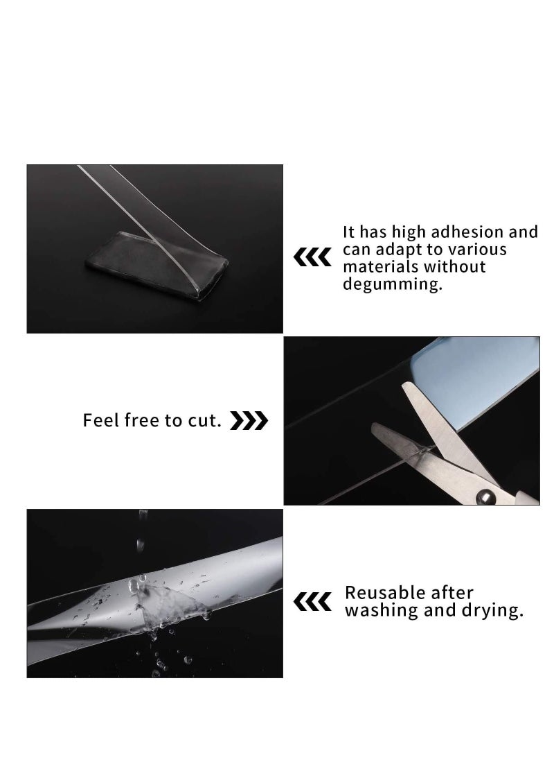 ECVV 3 Meter Magic Improvement Double Sided Tape Mounting Transparent Trace Less Acrylic REUSe Washable Waterproof Adhesive Tape 3M  - Image 3