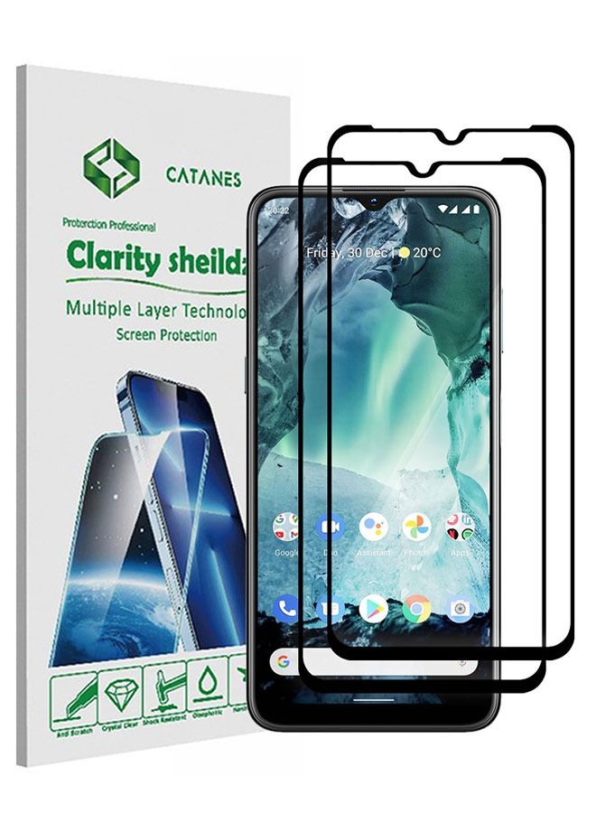 CATANES 2 Pack For Nokia G11 Tempered Glass Screen Protector Full Glue Back - Image 1