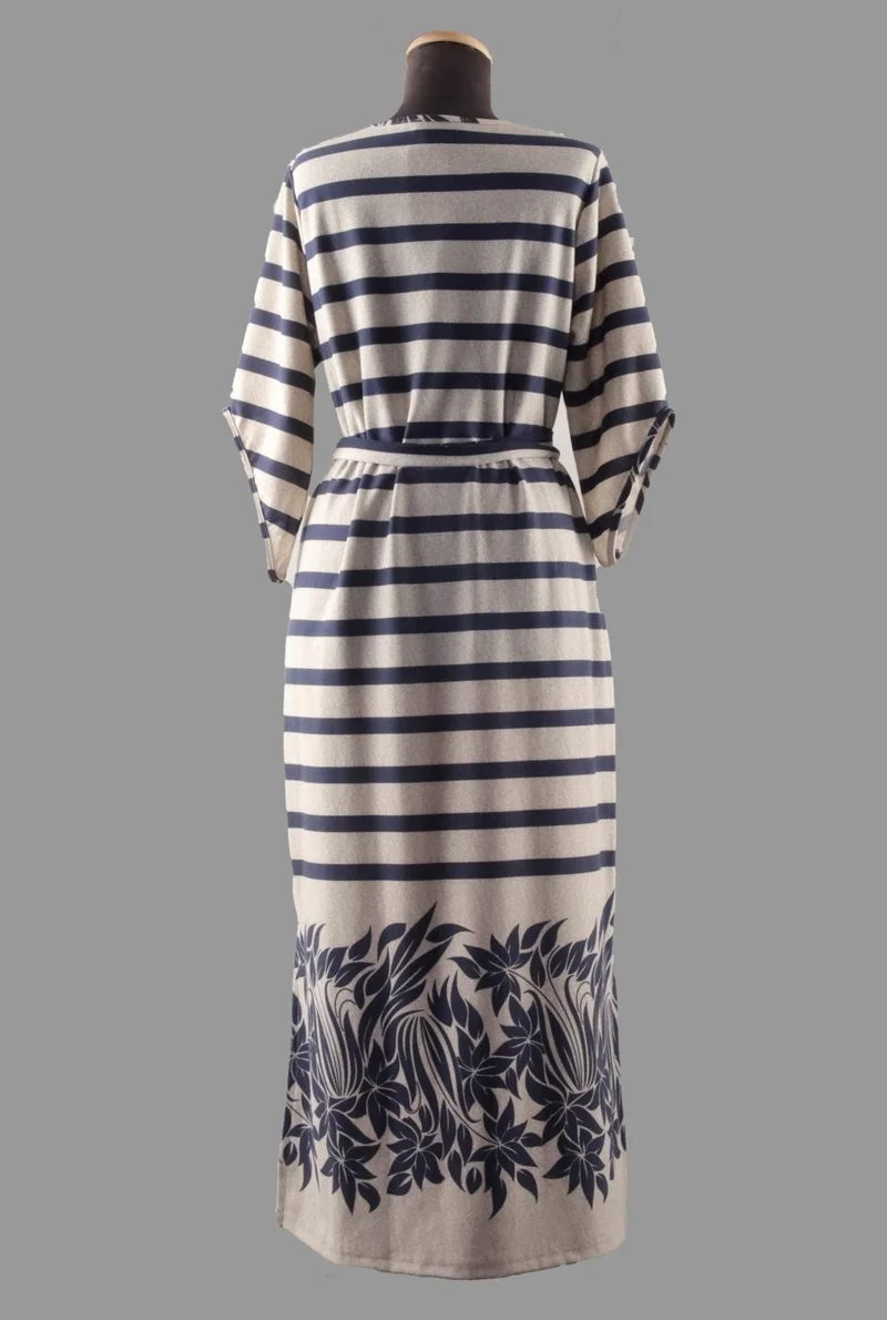 الكسندر جاردي Striped Floral Maxi Dress
