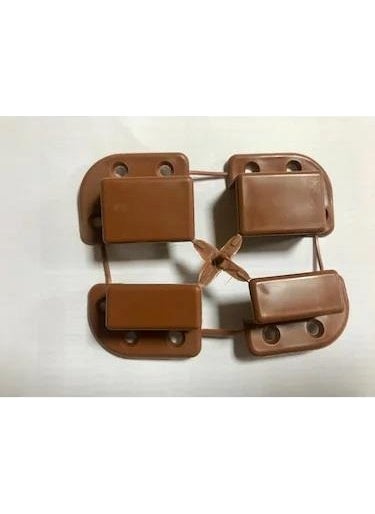 Mavitrend 17X25 Fly Screen 4 Piece Shoes 5 Sets Brown Colored Fly Screen Mounting Shoes