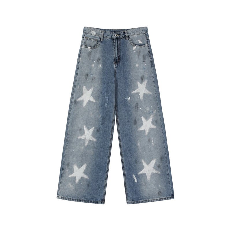 Unisex Casual Daily Denim Jeans - Image 1