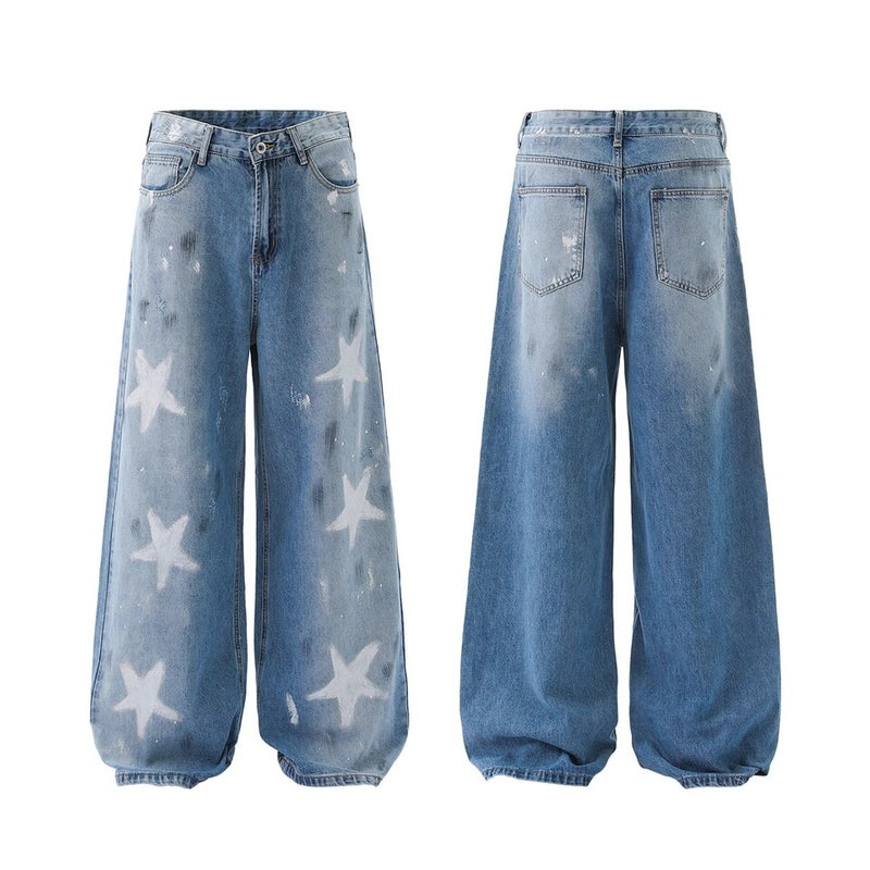 Unisex Casual Daily Denim Jeans - Image 3