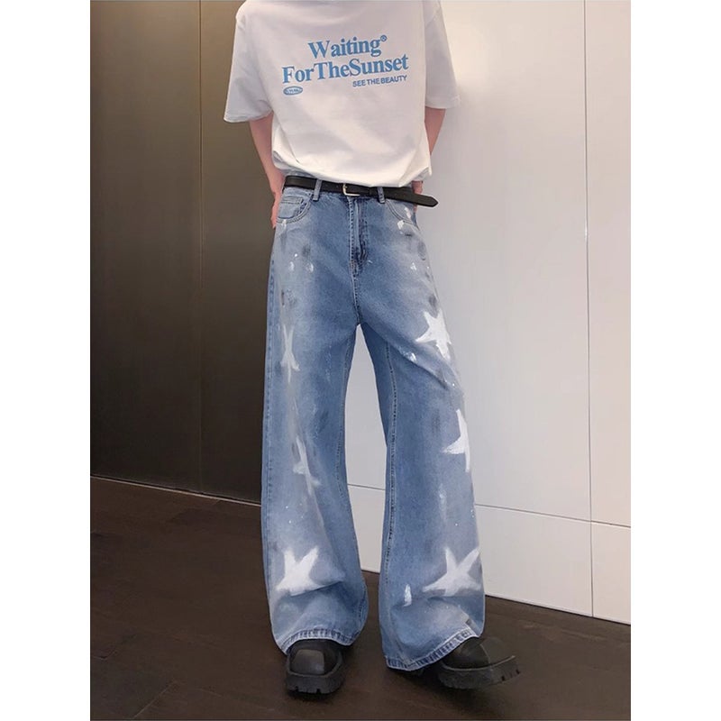 Unisex Casual Daily Denim Jeans - Image 2