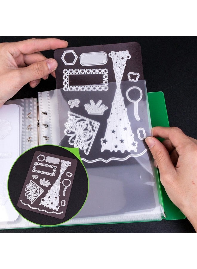 يونيميكس UNIMEIX Thicken 10 قطع من الأوراق المغناطيسية لتخزين القوالب مع أكياس جيب واحدة، وتخزين جيب الألبوم وتخزين الطوابع والقوالب وتخزين القوالب المقطوعة لمستلزمات صنع البطاقات (سمك 1.2 مم) - Image 4