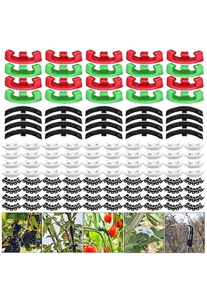 SYOSI 150 Pieces 90 Degree Plant Clips Branches Clips Control The Growth of Plants Branches Clamps for Low Stress Planting Clip  - Image 1