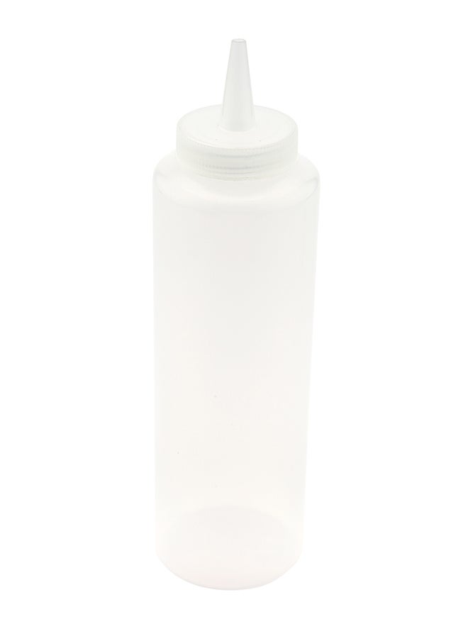 Restaurantware Restaurantware-12 Ounce Condiment Squeeze Bottle, 1 With Lid Plastic Squeeze Bottle - Precison Dispensing Tip, Flexible, Clear Plastic Squeeze Bottle For Sauces, For Sauces, Spreads, Or Condiments,  - Image 1