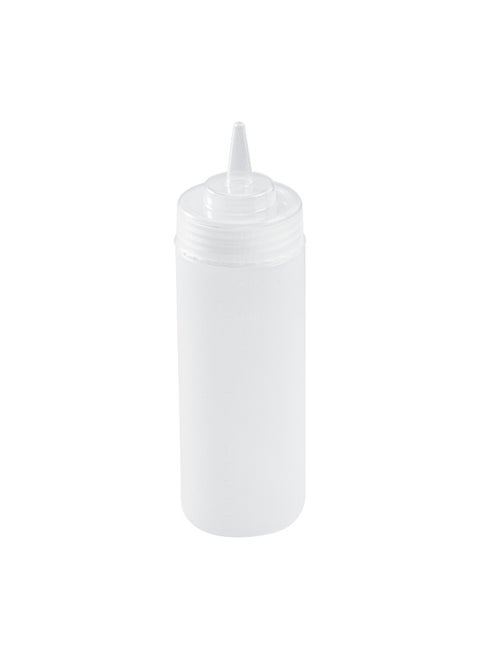 12 Ounce Condiment Squeeze Bottle, 1 With Lid Plastic Squeeze Bottle - Precison Dispensing Tip, Flexible, Clear Plastic Squeeze Bottle For Sauces, For Sauces, Spreads, Or Condiments,
