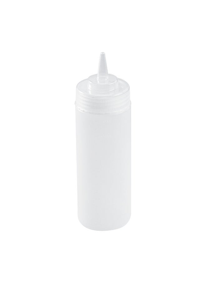 Restaurantware - 12 Ounce Condiment Squeeze Bottle, 1 With Lid Plastic Squeeze Bottle - Precison Dispensing Tip, Flexible, Clear Plastic Squeeze Bottle For Sauces, For Sauces, Spreads, Or Condiments, - Image 1